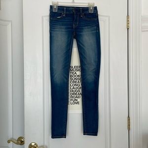American Eagle Outfitters Super Super Stretch Jean Leggings (Jeggings) Size 0